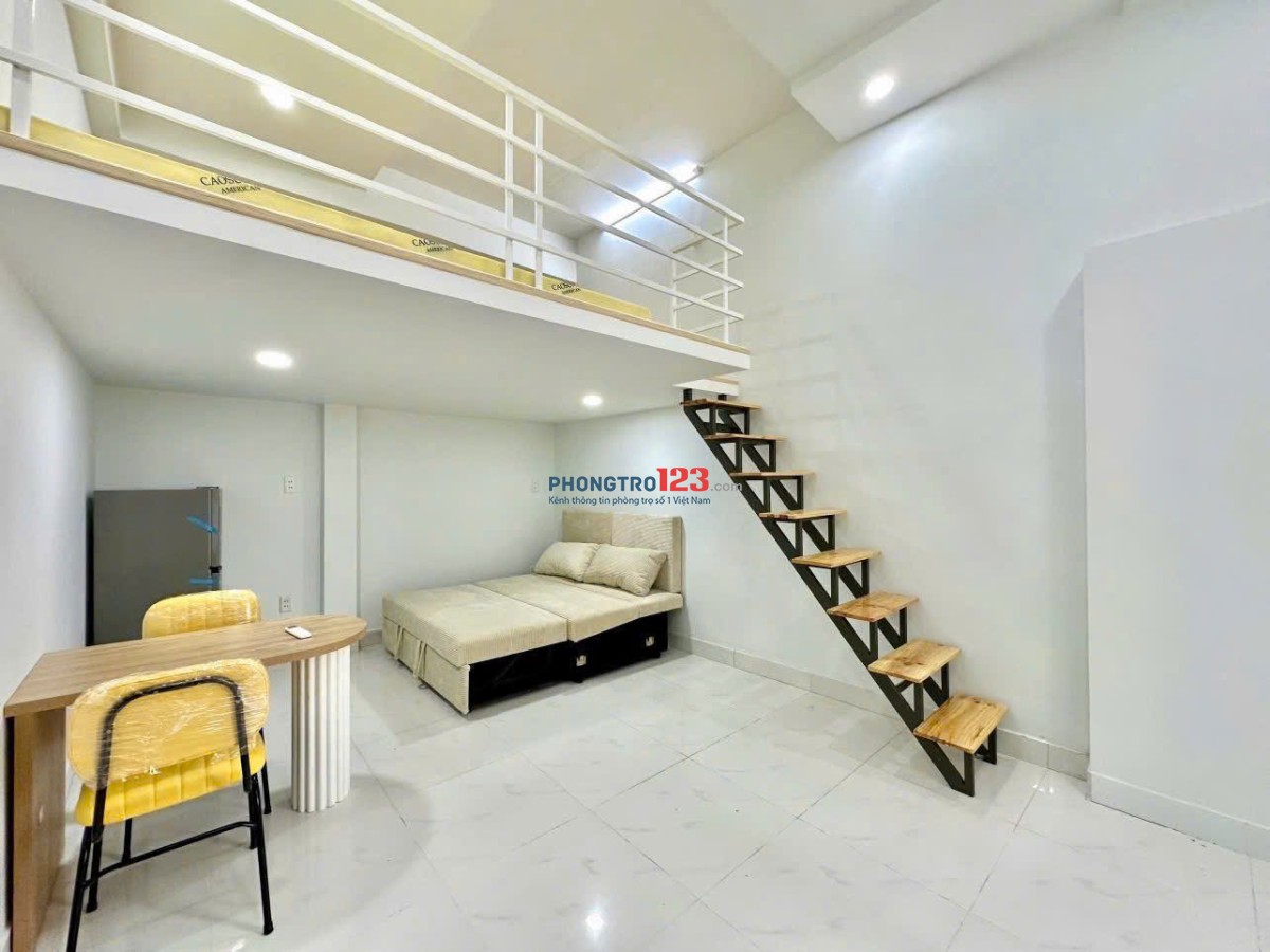 CHO THUÊ PHÒNG CÓ GÁC FULL NỘI THẤT 40m2 Ở TỪ 2-4 NGƯỜI Ở BÌNH THẠNH GẦN ĐH VĂN LANG - LH 0334998413