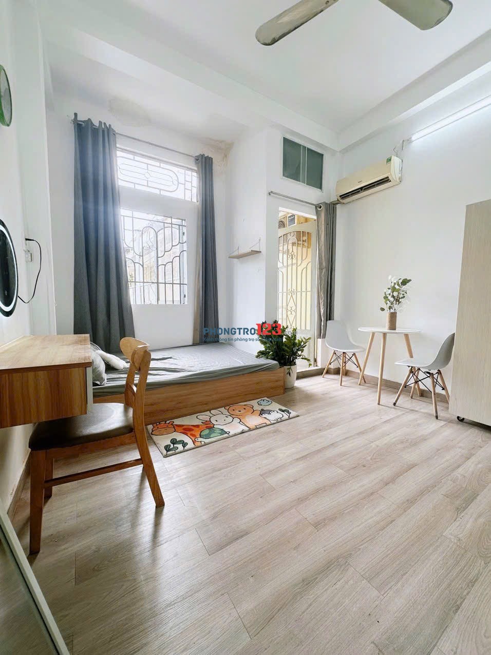 Cho thuê phòng trọ siêu rẻ Q3 - 30m2 - ban công - gần bệnh viện Từ Dũ