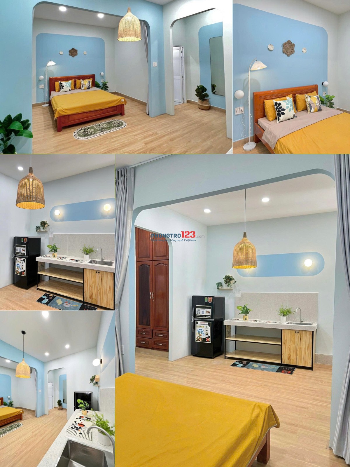 Nhỏ em về quê cần pass lại 1 phòng ngủ căn hộ dịch vụ - Bình Thạnh