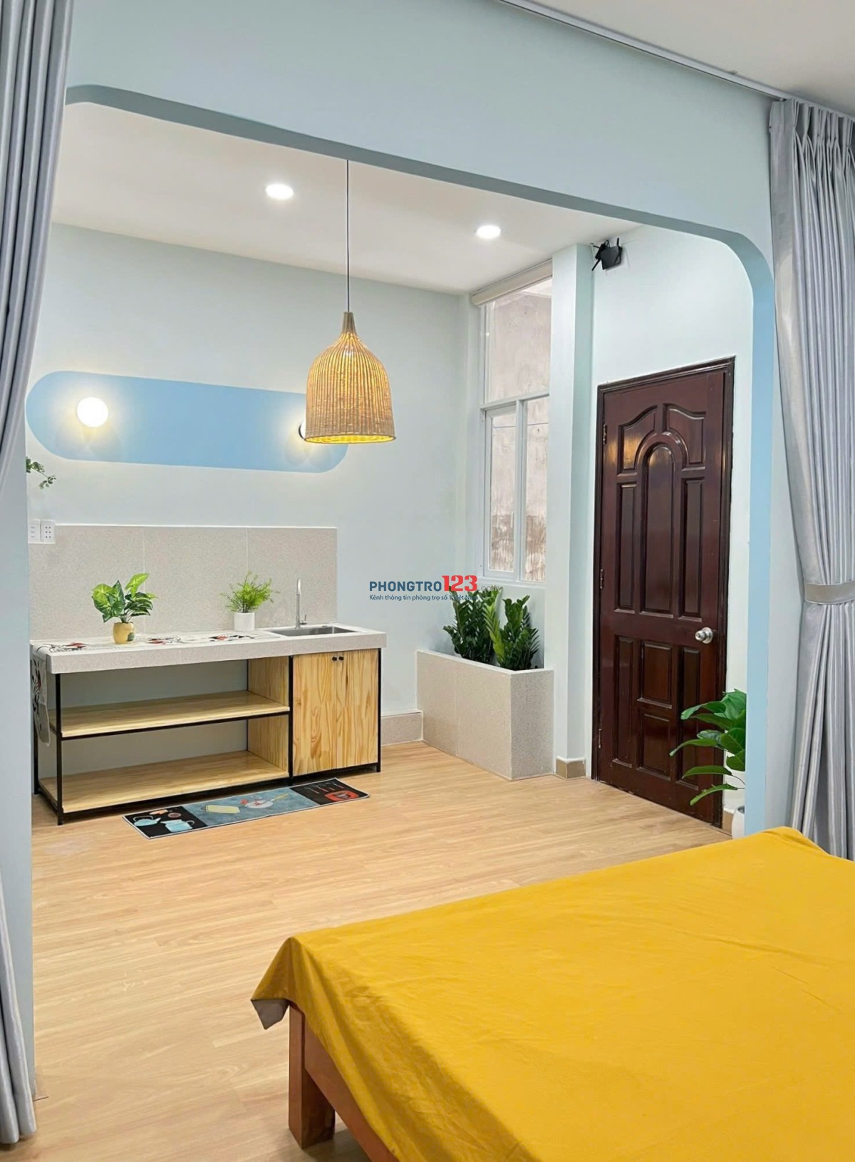 Nhỏ em về quê cần pass lại 1 phòng ngủ căn hộ dịch vụ - Bình Thạnh