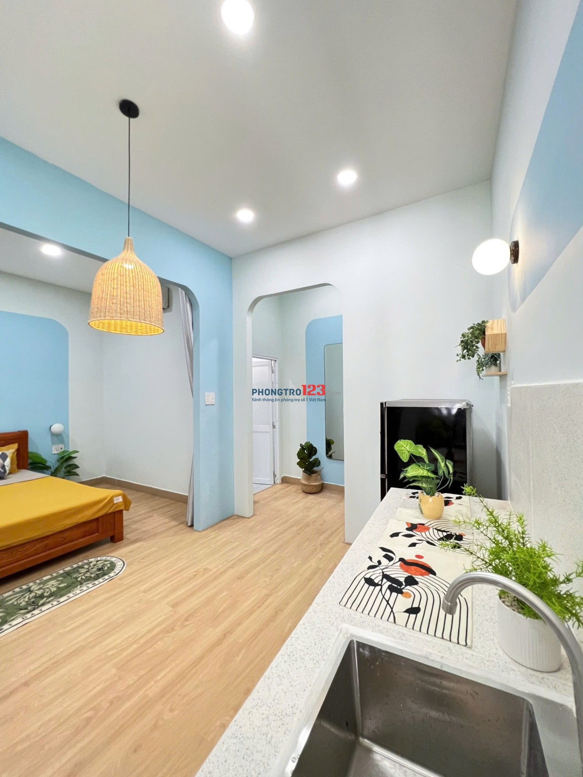 Nhỏ em về quê cần pass lại 1 phòng ngủ căn hộ dịch vụ - Bình Thạnh