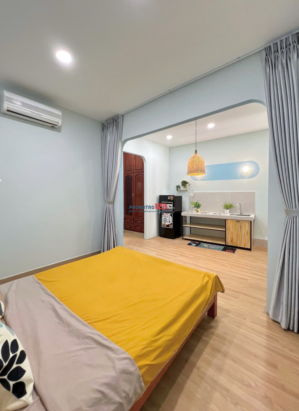 Nhỏ em về quê cần pass lại 1 phòng ngủ căn hộ dịch vụ - Bình Thạnh