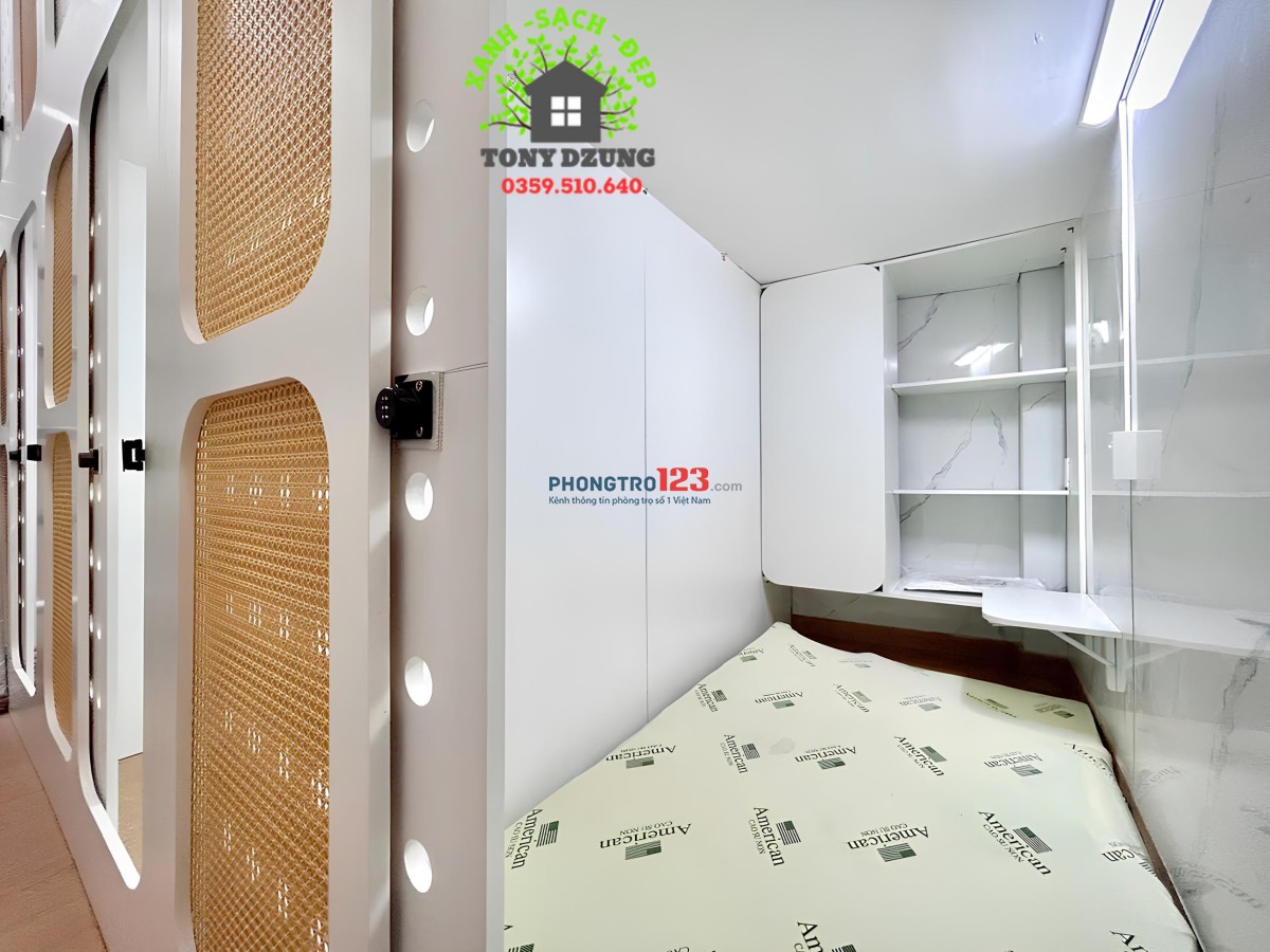 SLEEPBOX BÌNH THẠNH - BAN CÔNG - CỬA SỔ - LẦU 1 - KTX BAO TRỌN CP - GIÁ RẺ - SÁT ĐH VĂN LANG CS2