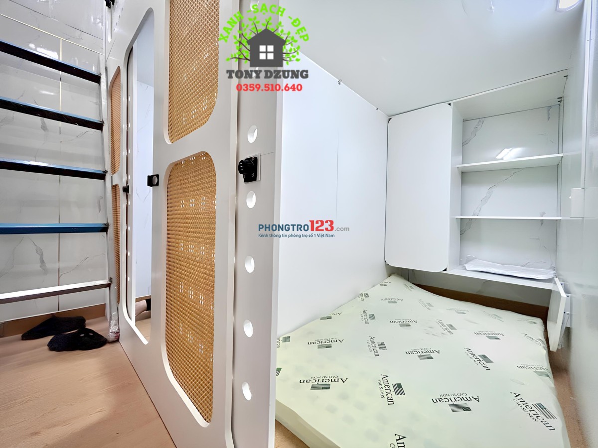 SLEEPBOX BÌNH THẠNH - BAN CÔNG - CỬA SỔ - LẦU 1 - KTX BAO TRỌN CP - GIÁ RẺ - SÁT ĐH VĂN LANG CS2