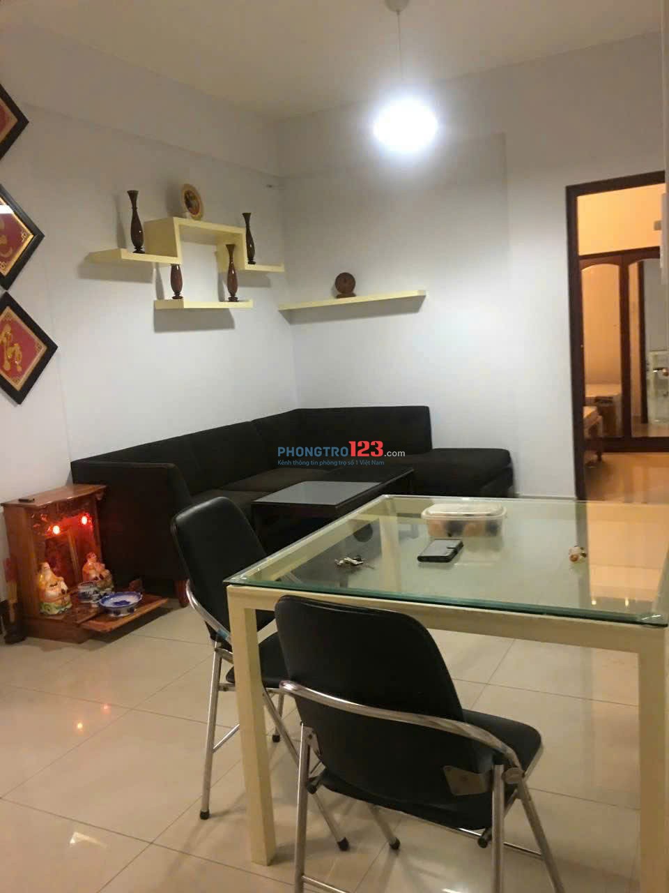Chung cư An Lộc, P17, Gò Vấp: 3pn 93m2, Căn góc, Nhà trống, 9tr/th.