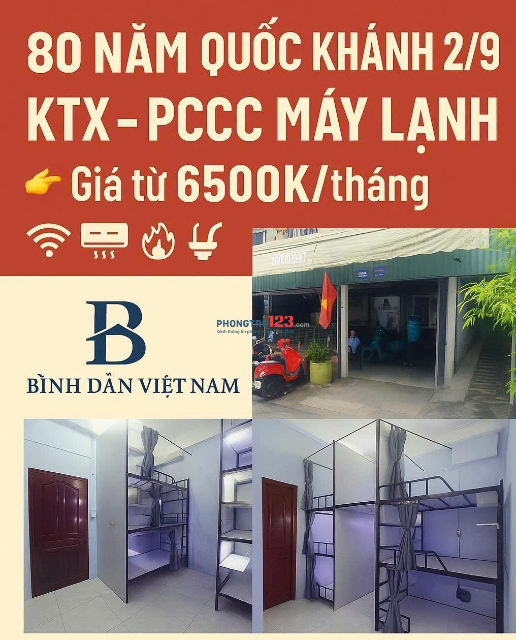  Ký túc xá GIẢM GIÁ SỐC – ngay trung tâm
