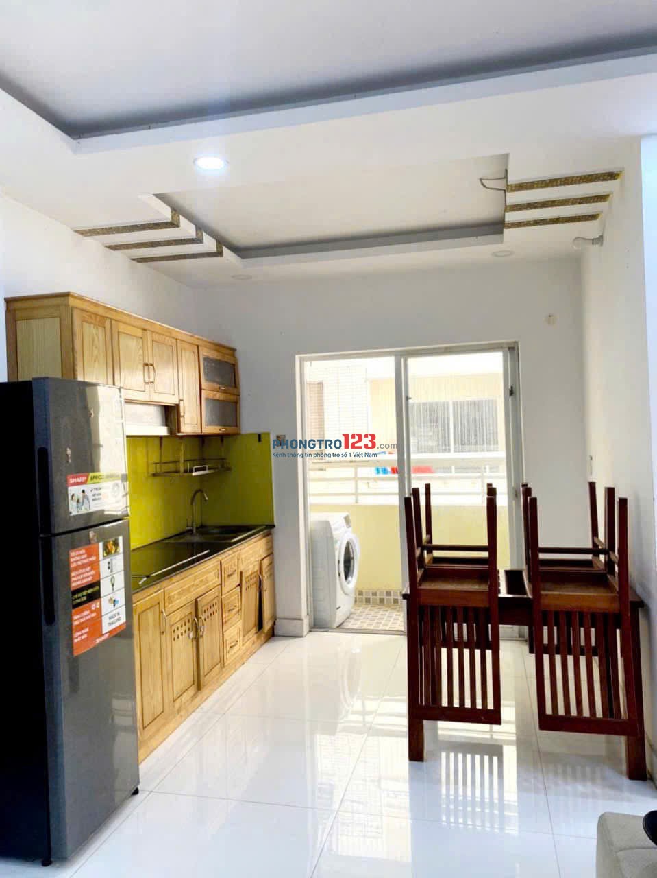 Chung cư Hà Đô, Nguyễn Văn Công, GV: 75m2, 2p ngủ, full nt, 12tr5