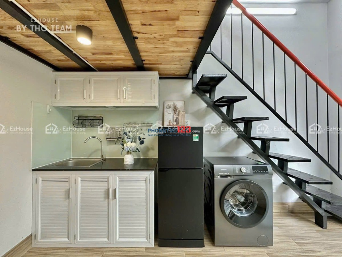 Cho thuê phòng có gác - Douplex đầy đủ nội thất tại trung tâm Tân Bình