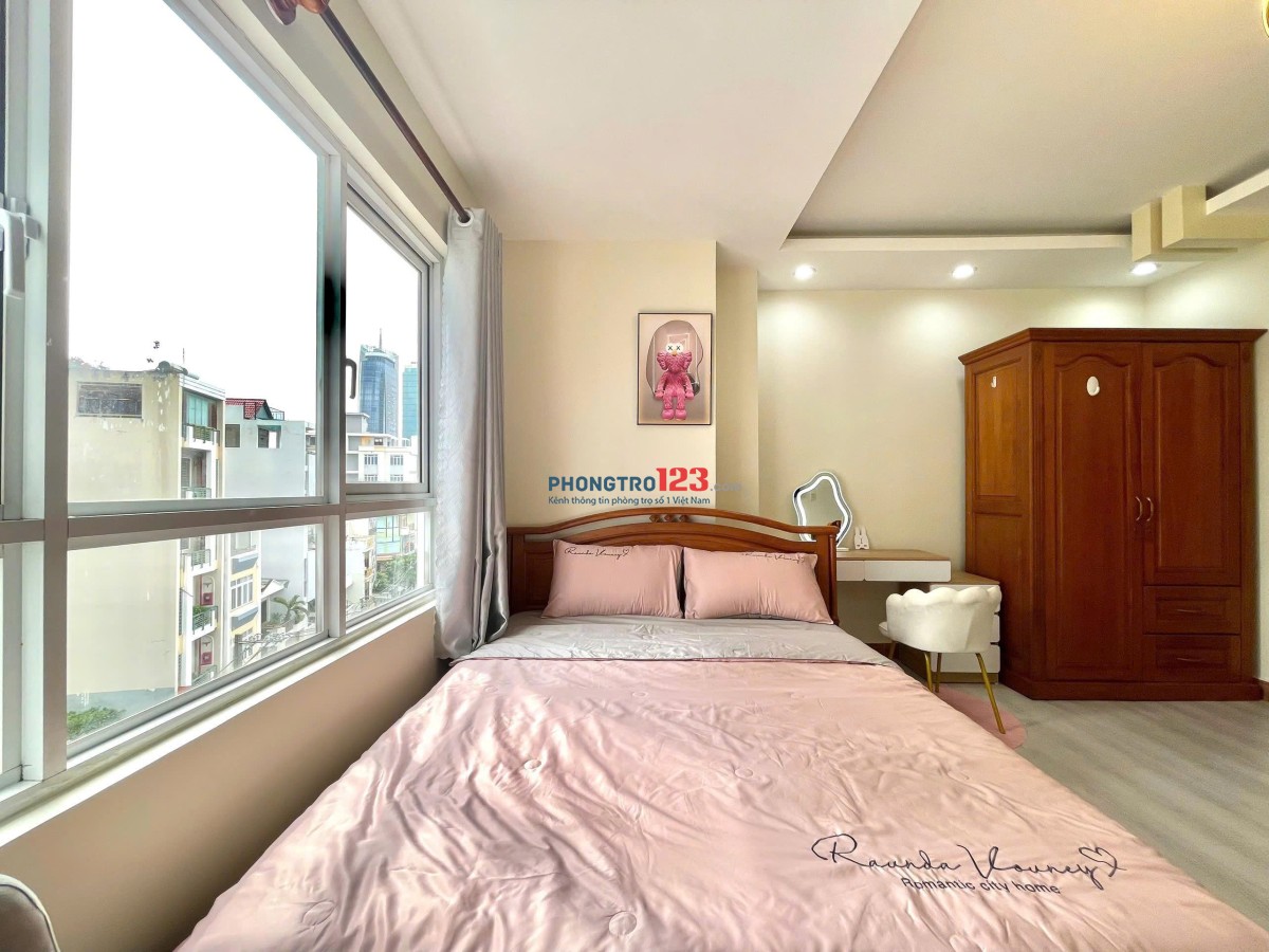 CĂN HỘ FULL NỘI THẤT, CỬA SỔ LỚN, MÁY GIẶT RIÊNG GẦN ĐIỆN BIÊN PHỦ CHO THUÊ