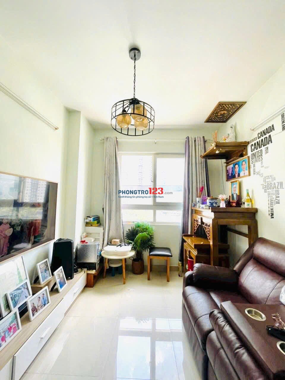 Hà Đô, Nguyễn Văn Công, p3, GV, 80m2, 2PN, Nội thất, 12tr/th.