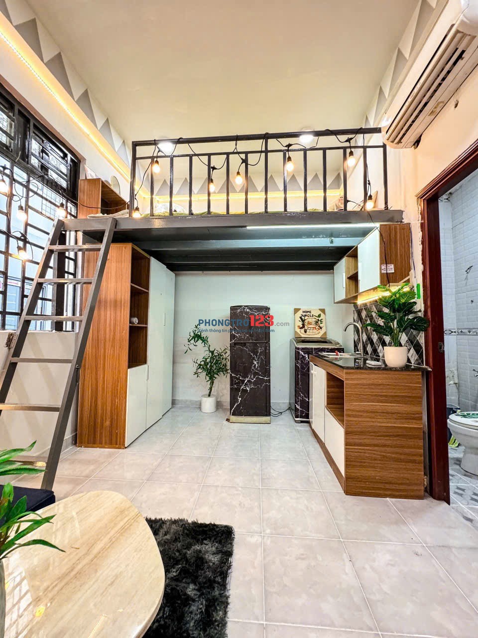  Phòng trọ full nội thất, gần trung tâm Tân Bình, sạch sẽ thoáng mát, an ninh tốt, dọn vào ở ngay!