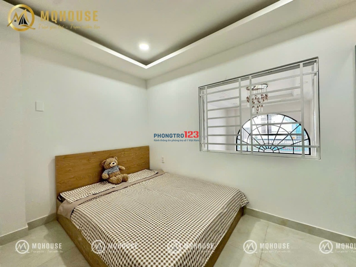 Cho thuê 1PN đầy đủ nội thất có cửa sổ lấy viê trời siêu thoáng tại quận Tân Bình