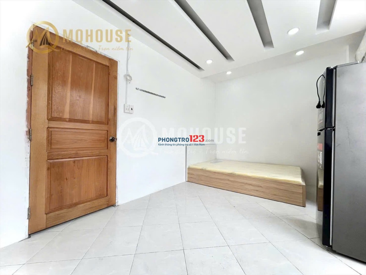 Cho Thuê Phòng Mới_Full nội thất, Máy giặt riêng có cửa sổ trời_Bình Thạnh gần Chợ Bà Chiểu, giáp Q1