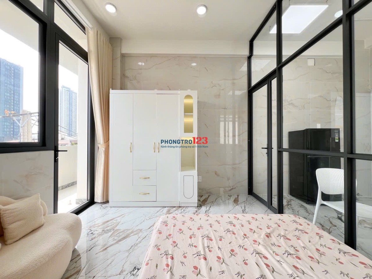 CHO THUÊ CHDV 1PN FNT CAO CẤP BANCON TO MG RIÊNG GẦN ĐH TDT, RMIT, NTT SÁT LOTTE DỄ ĐI Q4, Q1, Q8