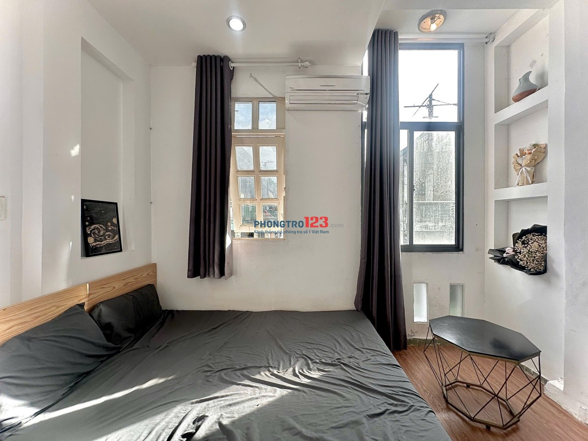 Cho thuê phòng trọ cửa sổ thoáng Q3 - 100m đến công viên Lê Văn Tám - gần ĐH Kinh Tế UEH