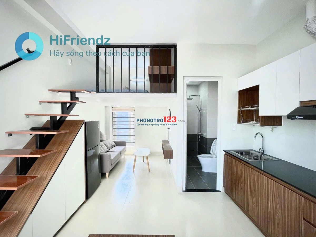 Cho Thuê Căn Hộ Duplex Cửa Sổ Trời Full Nội Thất Hiện Đại Gần Đại Học Văn Hiến Quận Tân Bình