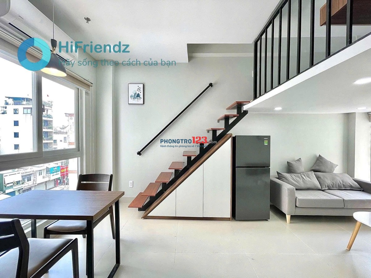 Cho Thuê Căn Hộ Duplex Cửa Sổ Trời Full Nội Thất Hiện Đại Gần Đại Học Văn Hiến Quận Tân Bình