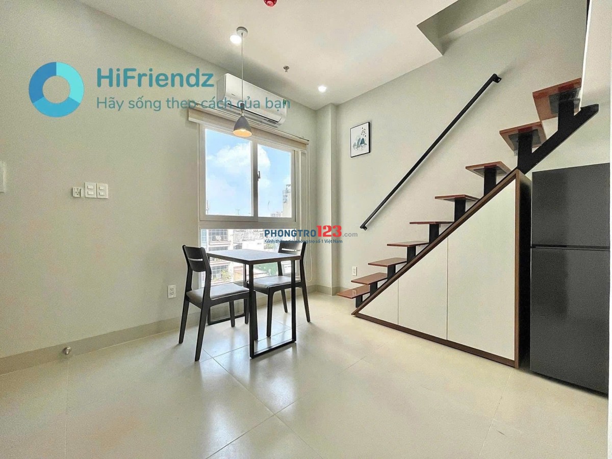 Cho Thuê Căn Hộ Duplex Cửa Sổ Trời Full Nội Thất Hiện Đại Gần Đại Học Văn Hiến Quận Tân Bình