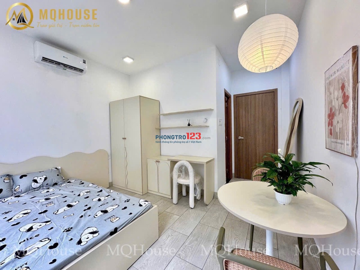 Cho thuê căn hộ Full nội thất, ban công cửa sổ thoáng mát - Nguyễn Thị Nhỏ, Tân Bình
