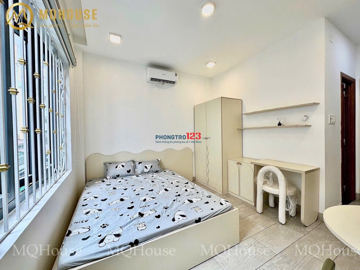 Cho thuê căn hộ Full nội thất, ban công cửa sổ thoáng mát - Nguyễn Thị Nhỏ, Tân Bình