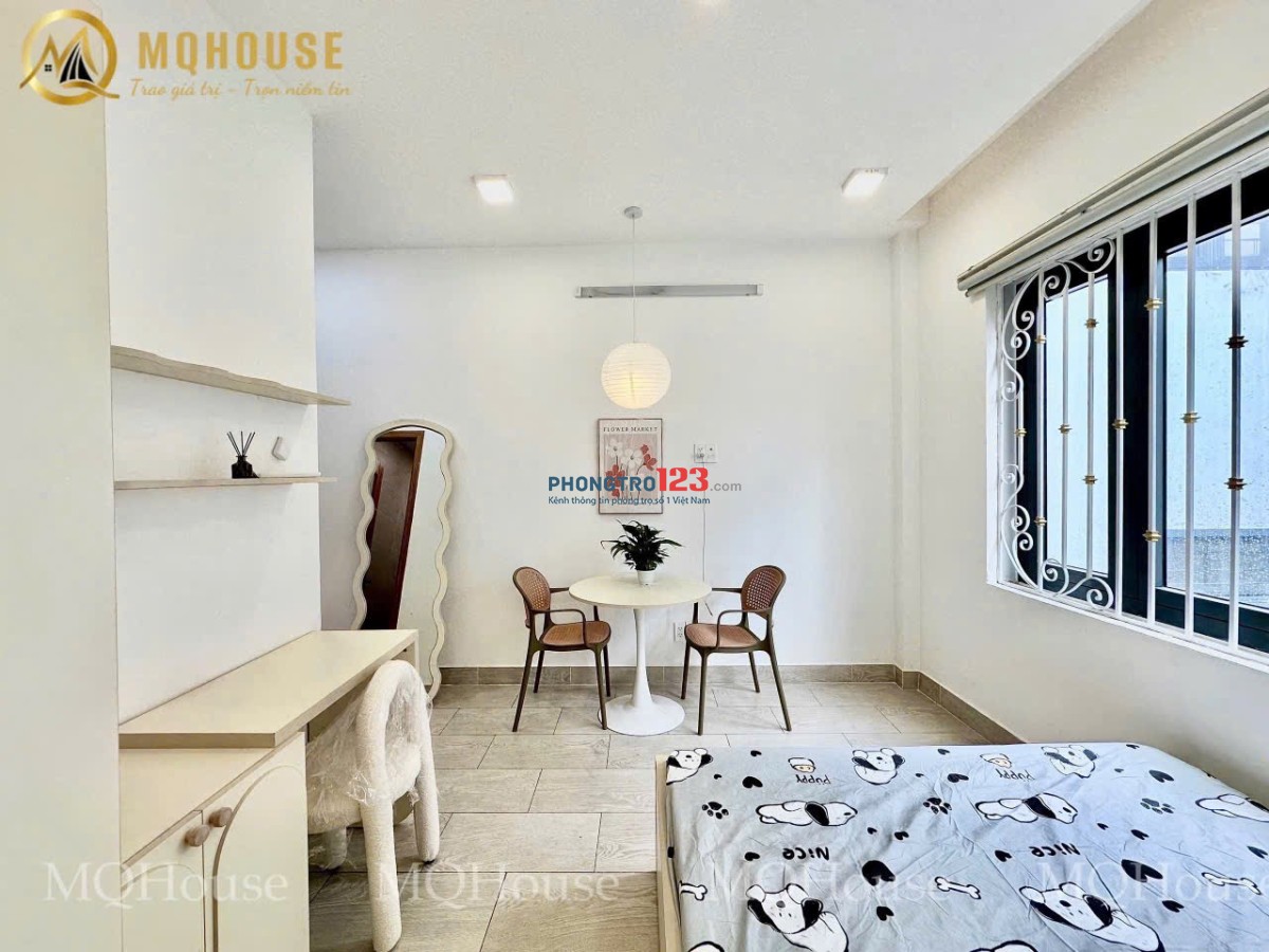 Cho thuê căn hộ Full nội thất, ban công cửa sổ thoáng mát - Nguyễn Thị Nhỏ, Tân Bình