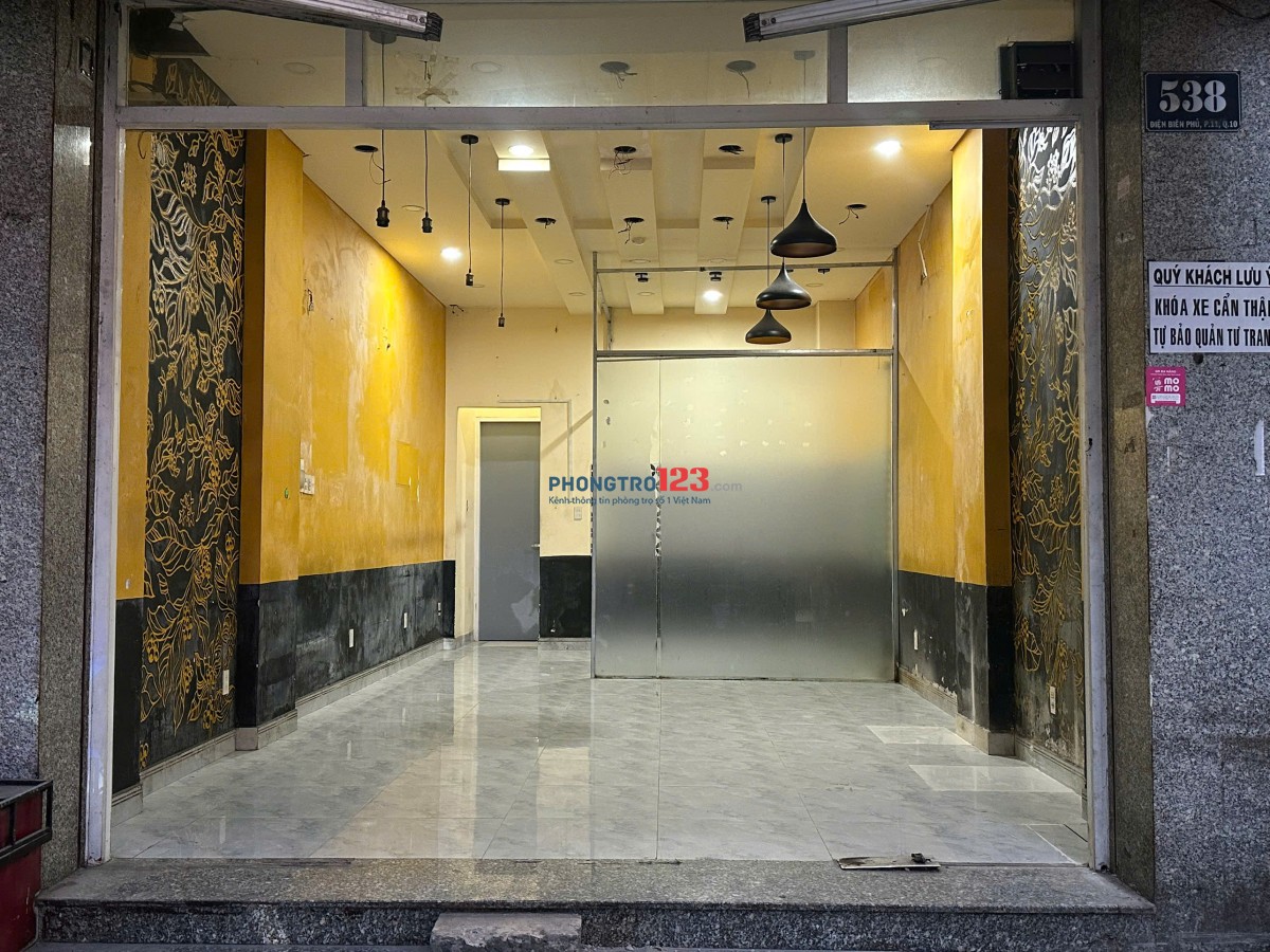  Mặt bằng KINH DOANH vàng tại Điện Biên Phủ, Q.10 – 35m², Toilet + Lối đi riêng!