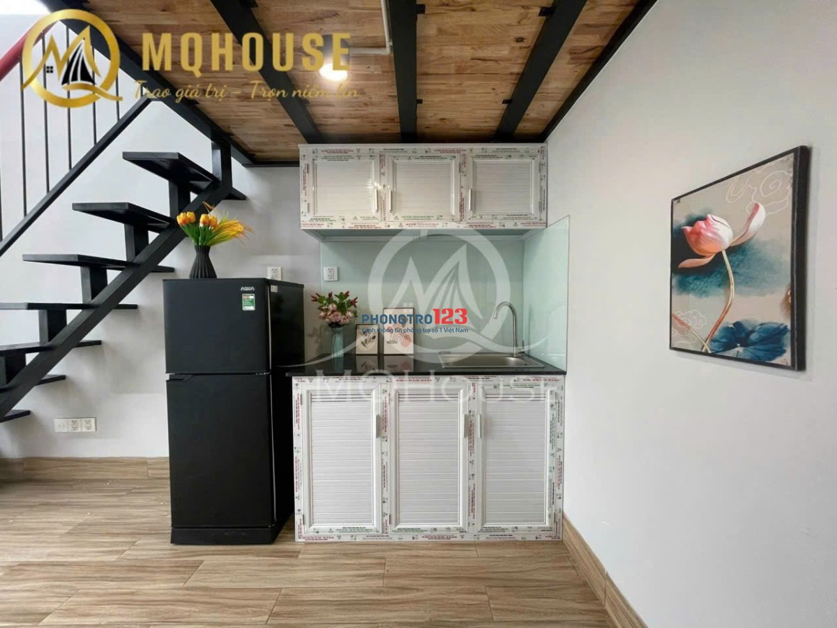  Cho thuê Phòng Duplex Ngô Bệ – Tân Bình , Full Nội Thất, Ban Công Rộng , Máy Giặc Riêng , Cửa Sổ 