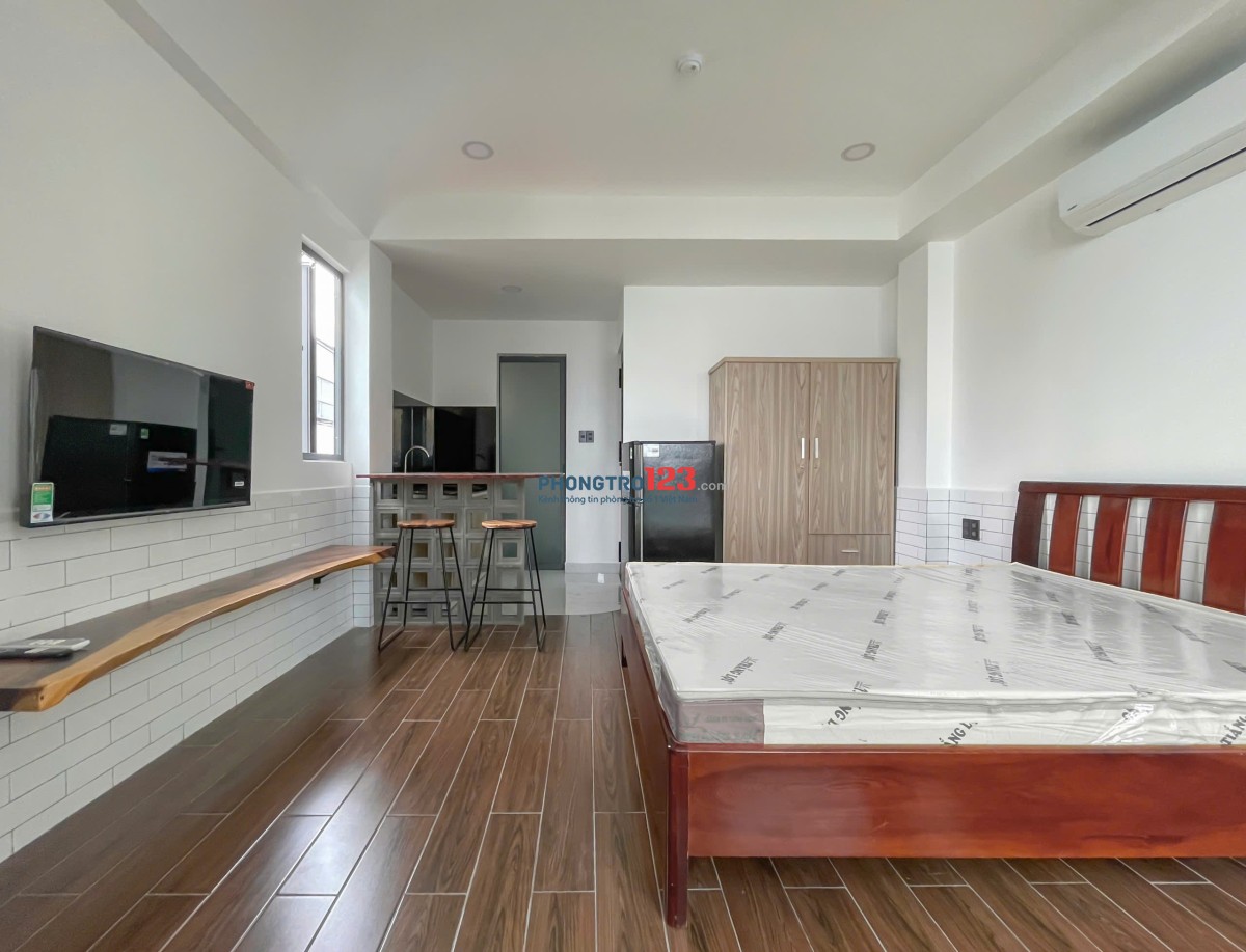 Cho thuê phòng trọ quận 3, Cửa Sổ Trời, Máy Giặt Riêng, Studio 35m2, Gần Co.opmart Nhiêu Lộc