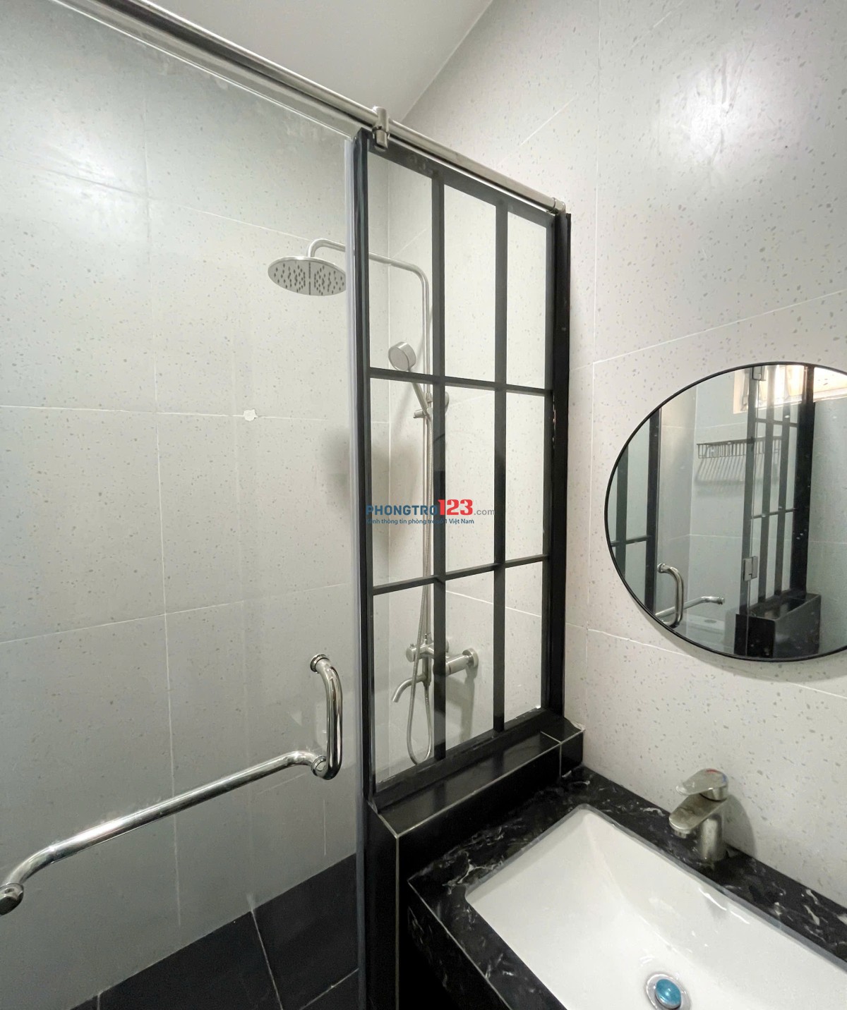 Cho thuê phòng trọ quận 3, Cửa Sổ Trời, Máy Giặt Riêng, Studio 35m2, Gần Co.opmart Nhiêu Lộc
