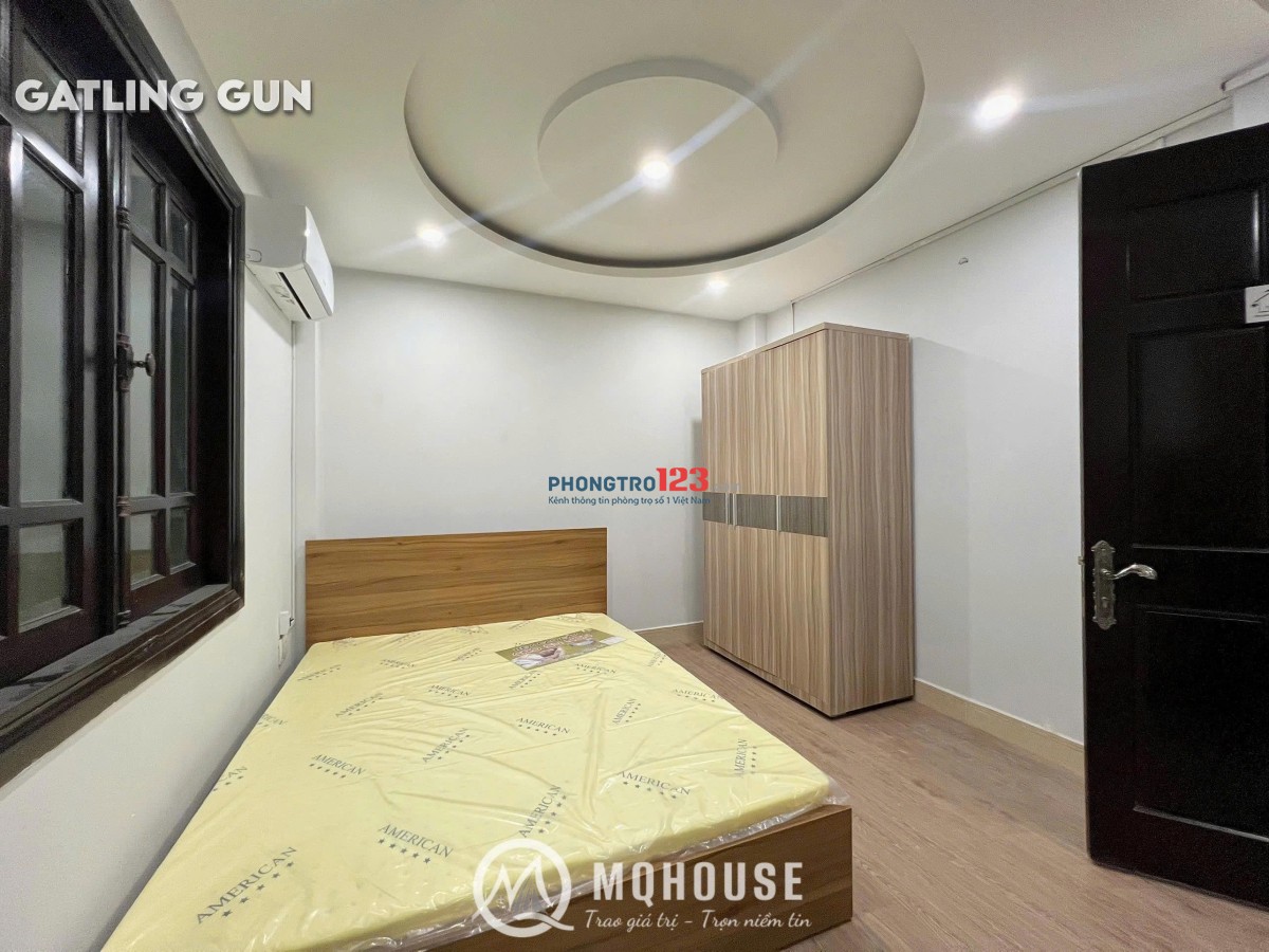 Khai trương phòng trọ quận 3, Studio tách bếp, Máy giặt riêng, Balcony/Cửa sổ. Gần cầu Công Lý