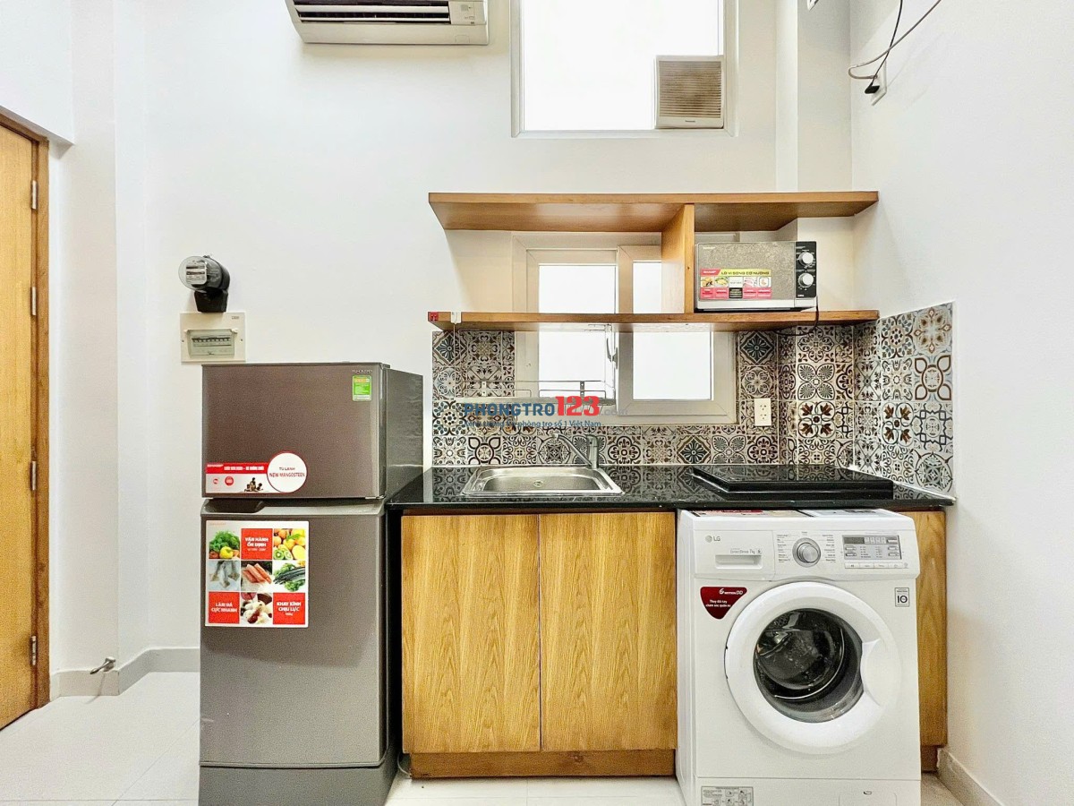 Phòng trọ quận 3, Duplex Thang Máy Máy Giặt Riêng, Nhà xe rộng, Gần Cầu Công Lý