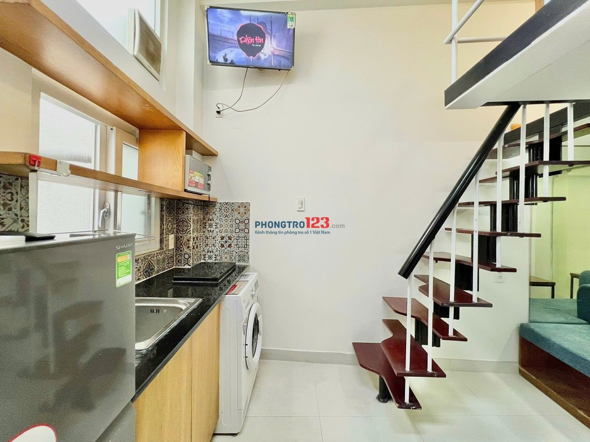 Phòng trọ quận 3, Duplex Thang Máy Máy Giặt Riêng, Nhà xe rộng, Gần Cầu Công Lý