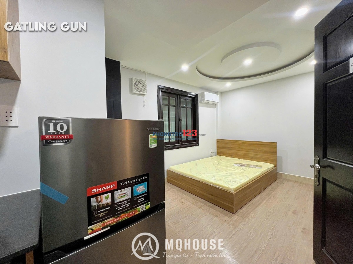 Cho thuê phòng trọ quận 1, full nội thất, máy giặt riêng, gần Cầu Kiệu, Cầu Công Lý. Chỉ từ 6tr