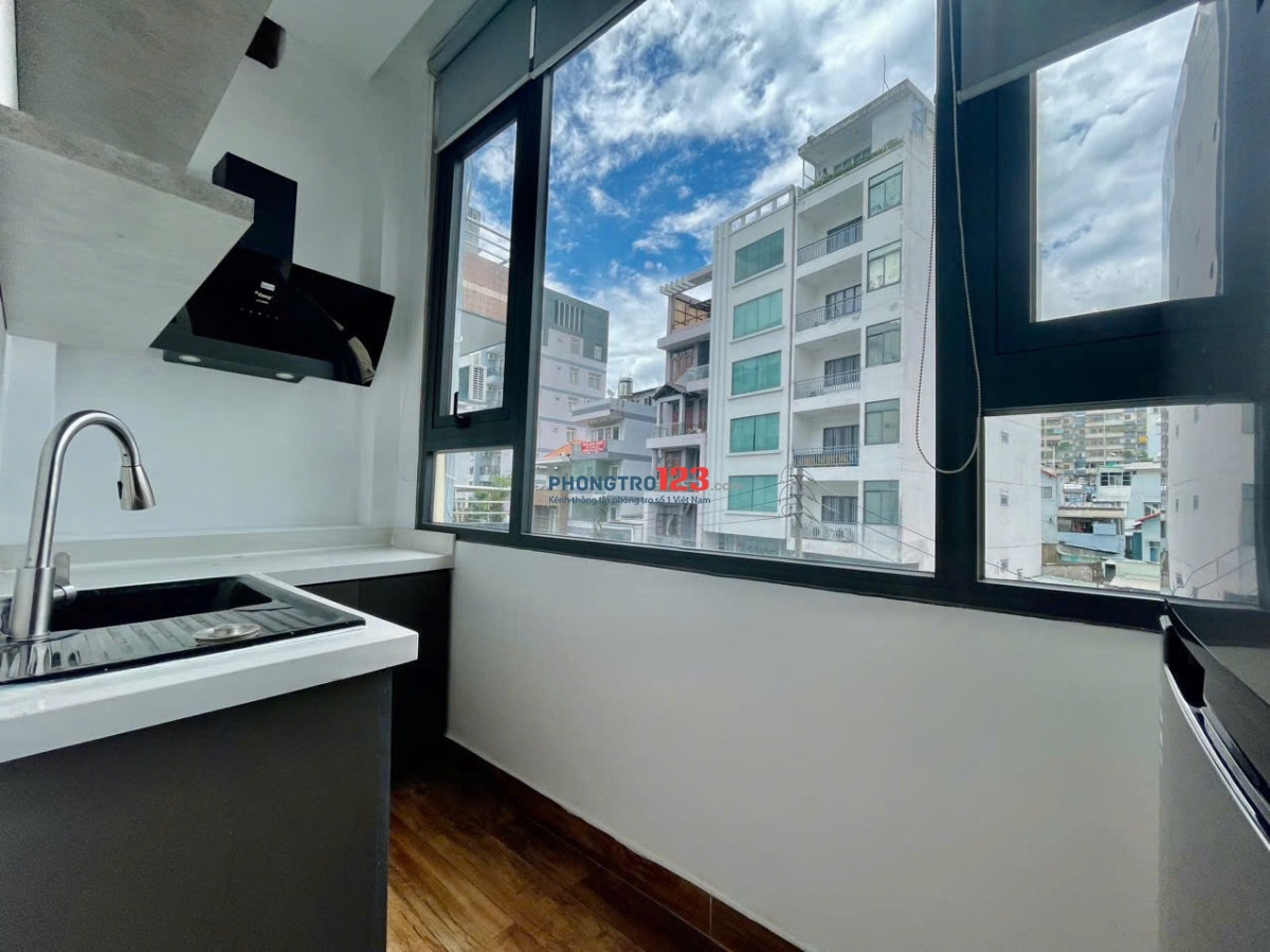 CHO THUÊ CĂN HỘ 1PN FULL NỘI THẤT TÁCH BẾP CỬA SỔ TRỜI VIEW TOÀN CẢNH GẦN TRUNG TÂM Q1,Q3, PHÚ NHUẬN