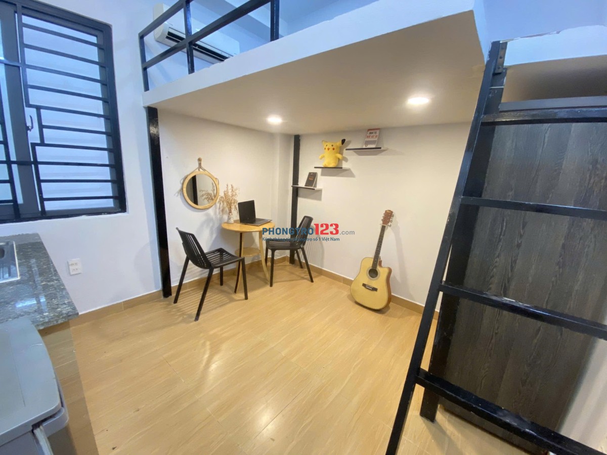 Cho Thuê Duplex 35m2 ngay Hoàng Hoa Thám – Bình Thạnh - Full Nội Thất – Gác Cao Rộng