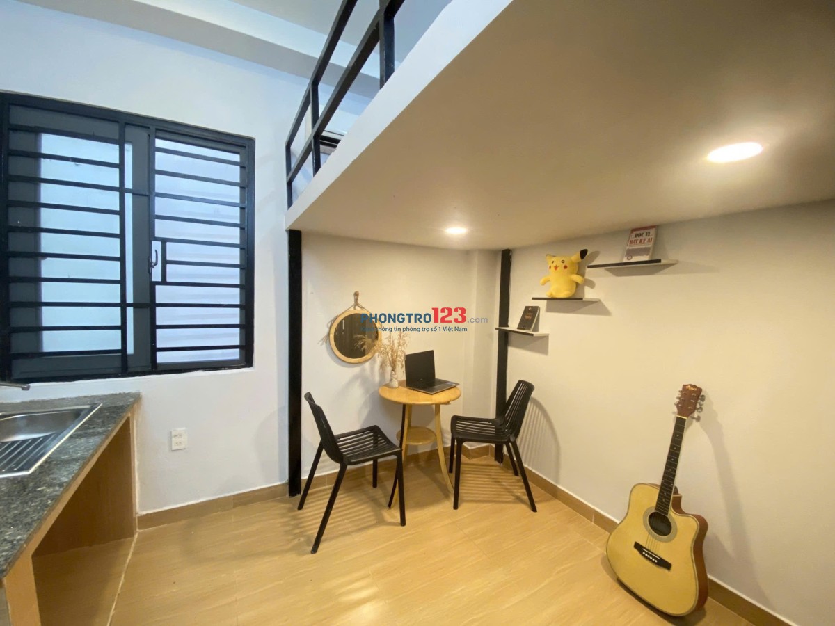 Cho Thuê Duplex 35m2 ngay Hoàng Hoa Thám – Bình Thạnh - Full Nội Thất – Gác Cao Rộng
