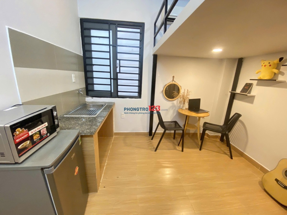 Cho Thuê Duplex 35m2 ngay Hoàng Hoa Thám – Bình Thạnh - Full Nội Thất – Gác Cao Rộng