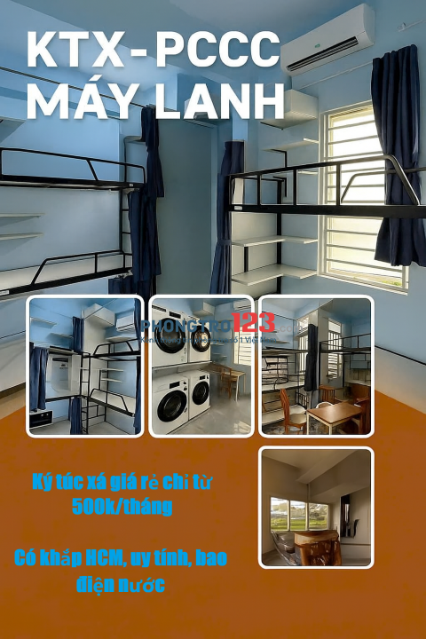 Ký túc xá Quận Bình Tân giá rẻ Bao điện nước, sạc được xe điện, có khắp HCM