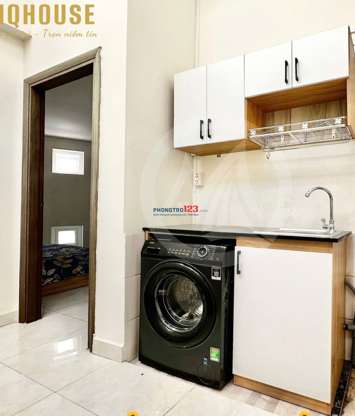 1 PHÒNG NGỦ, TÁCH BẾP, CỬA SỔ THOÁNG NGAY GẦN HÀNG XANH, GIÁP Q1, THỦ ĐỨC