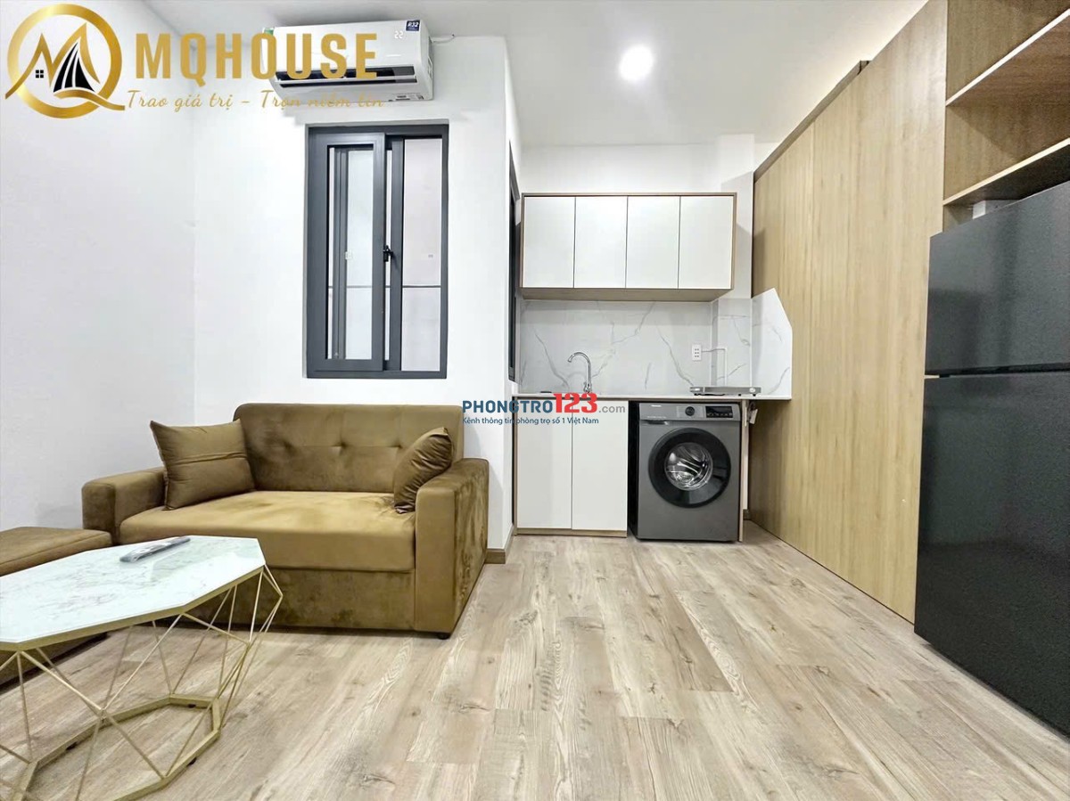 CHO THUÊ 1PN TÁCH BẾP MÁY GIẶT RIÊNGFULL NỘI THẤT GIÁP TRUNG TÂM Q1, Q3, PHÚ NHUẬN