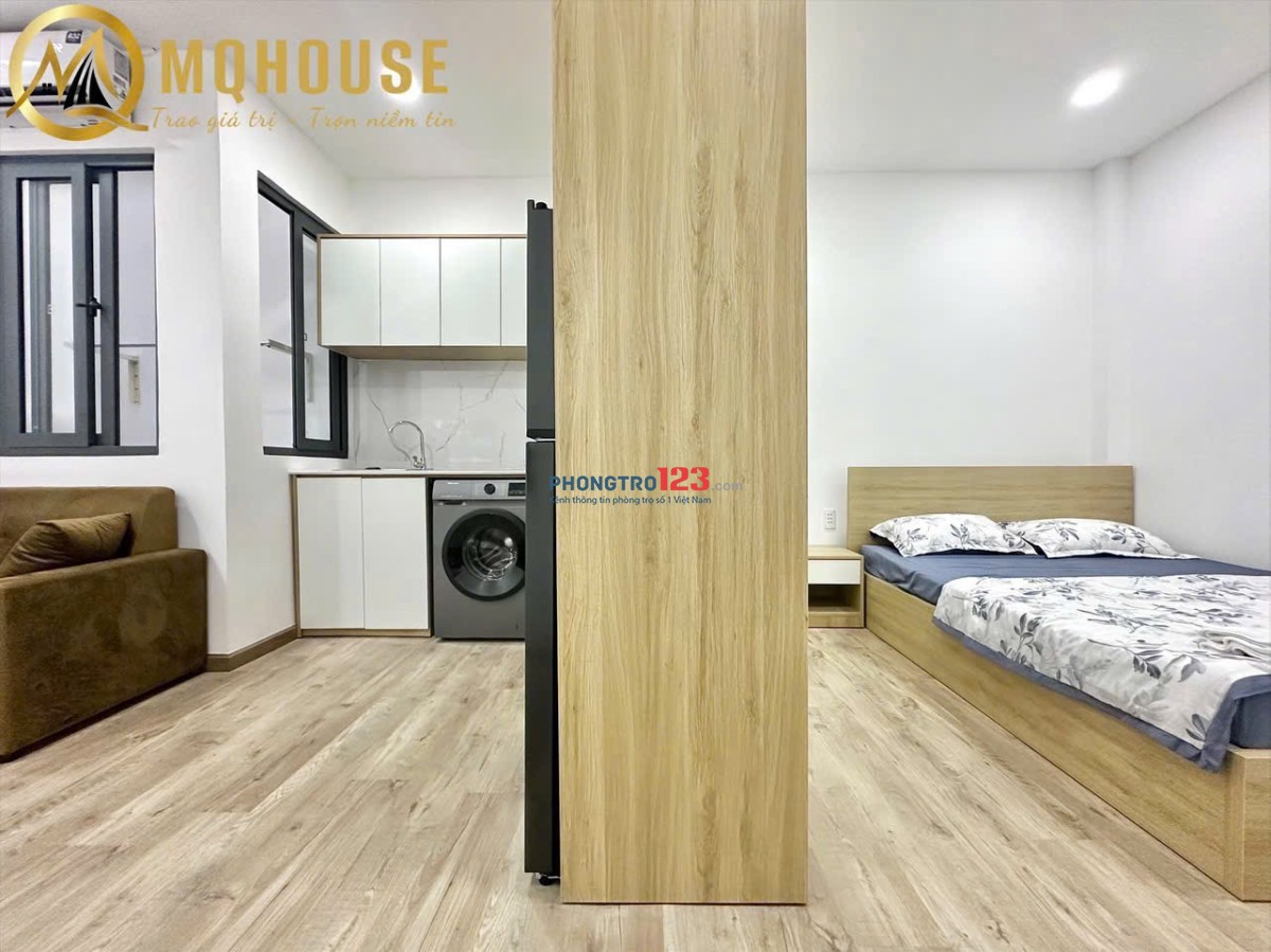 CHO THUÊ 1PN TÁCH BẾP MÁY GIẶT RIÊNGFULL NỘI THẤT GIÁP TRUNG TÂM Q1, Q3, PHÚ NHUẬN
