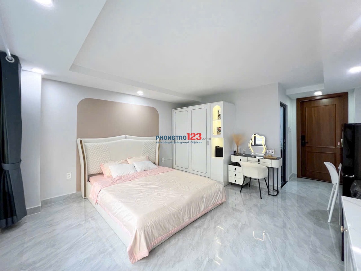 CHO THUÊ 1PN FULL NỘI THẤT MÁY GIẶT RIÊNG CỬA SỔ TRỜI GIÁP Q1,Q3, BÌNH THẠNH, TÂN BÌNH