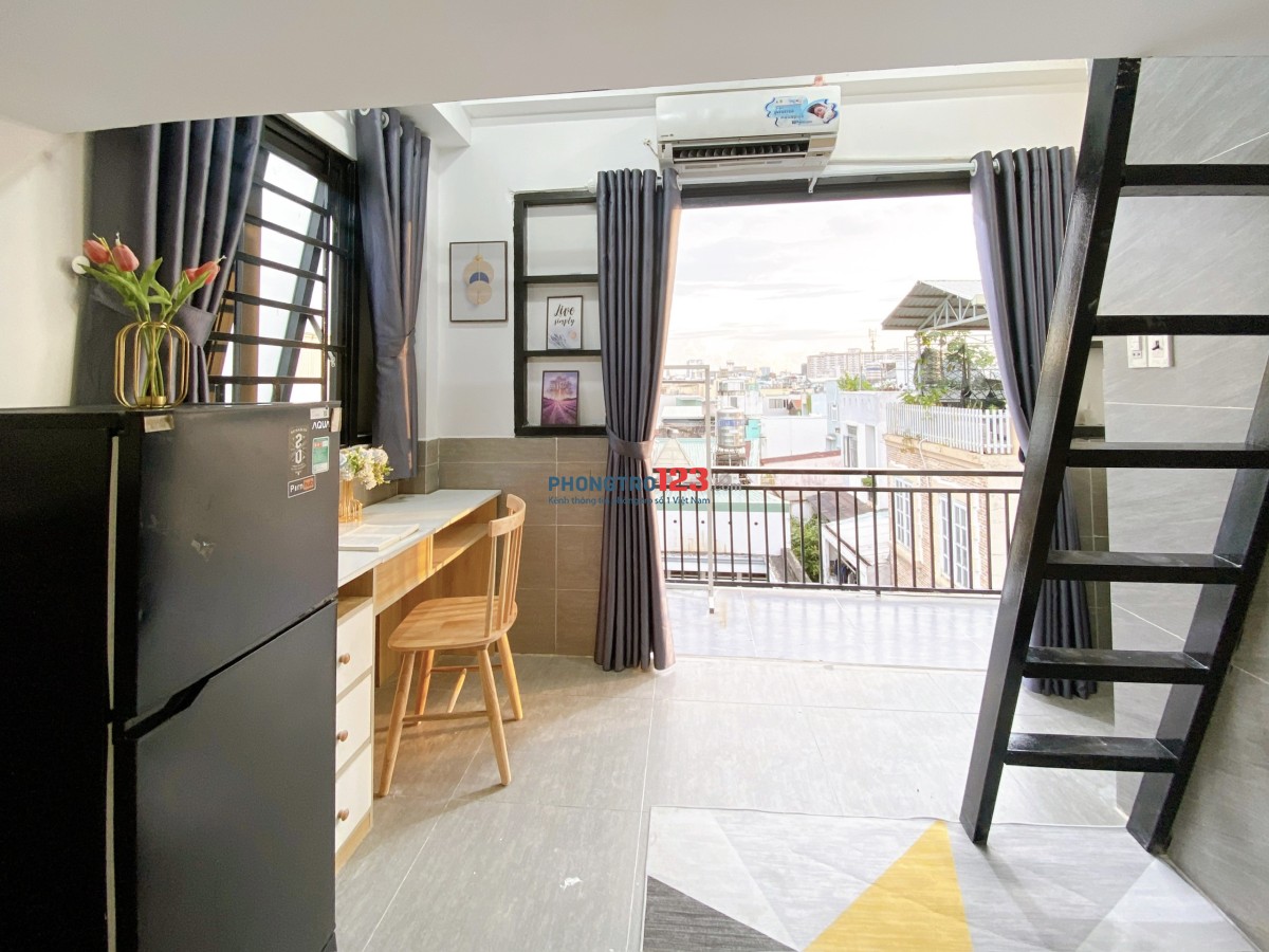 Cho Thuê Duplex(gác) Bancon Máy Giặt Riêng Sạch Mới Gần Chợ Bà Chiểu Quận Bình Thạnh