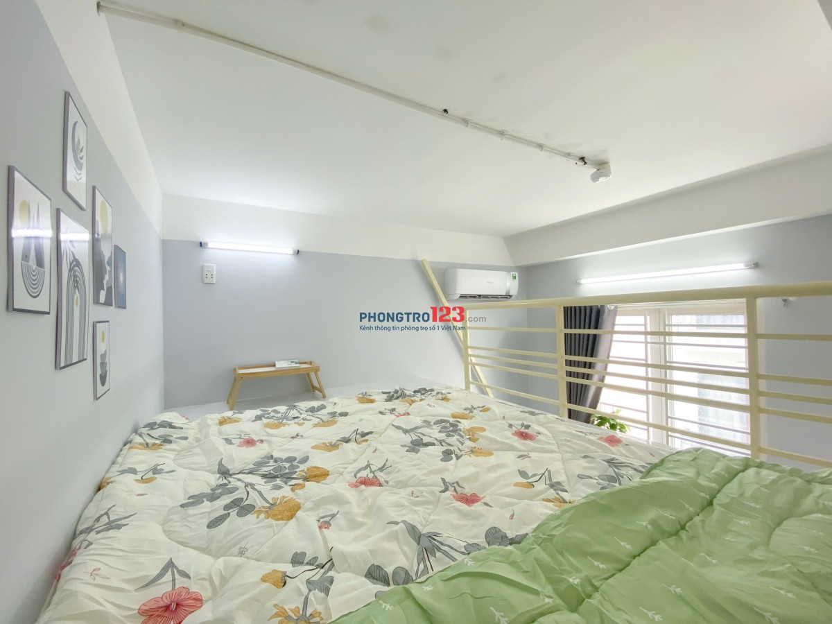 PHÒNG CÓ GÁC FULL NỘI THẤT CỬA SỔ LỚN THOÁNG MÁT Ở BÌNH THẠNH GIÁP PHÚ NHUẬN , Q3 - LH: 0334998413