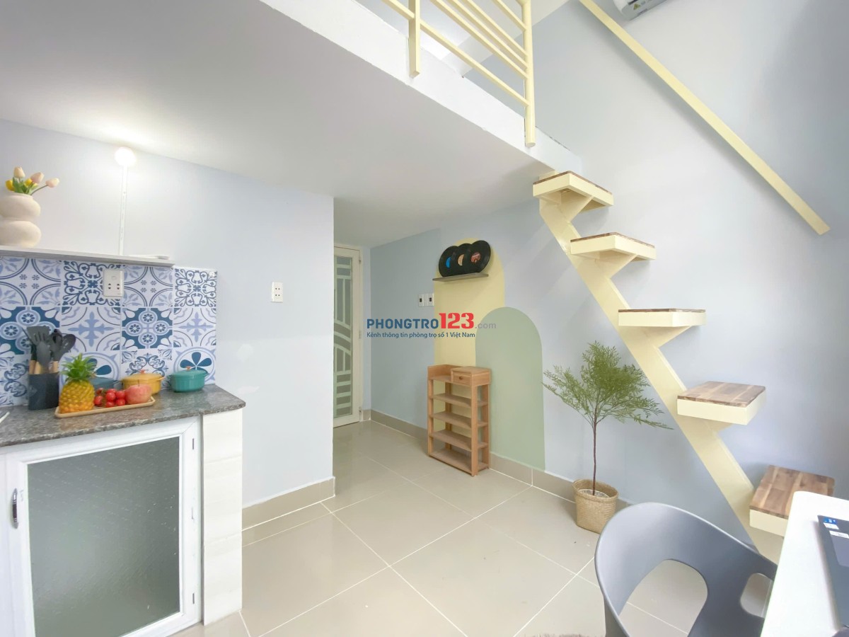 PHÒNG CÓ GÁC FULL NỘI THẤT CỬA SỔ LỚN THOÁNG MÁT Ở BÌNH THẠNH GIÁP PHÚ NHUẬN , Q3 - LH: 0334998413