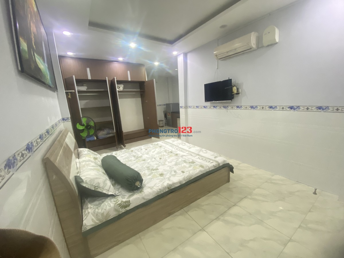 Cho thuê phòng mới đẹp đầy đủ tiện nghi ở Cách Mạng Tháng 8 quận 10 hẻm xe tải thông ra Hoà Hưng