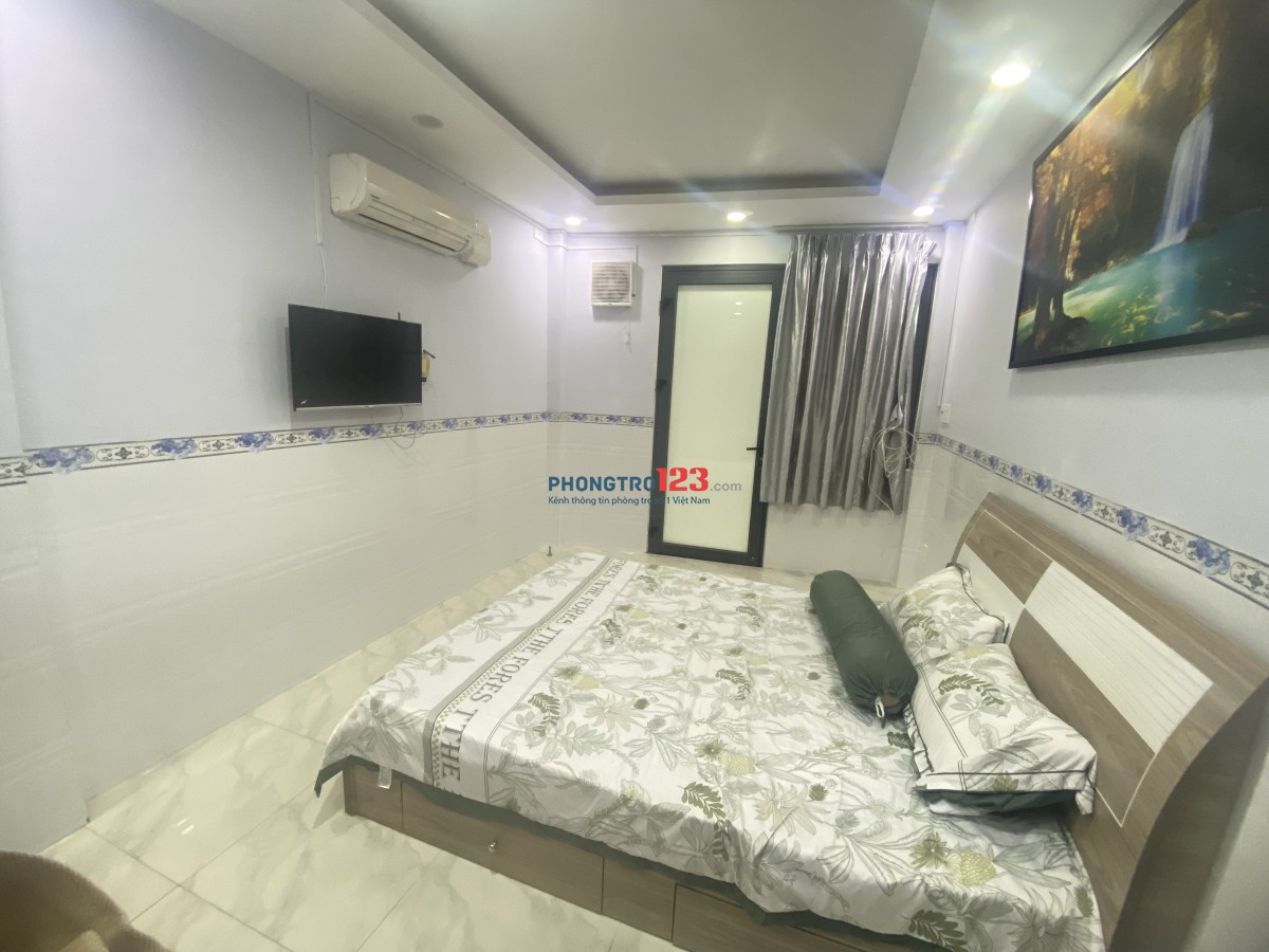 Cho thuê phòng mới đẹp đầy đủ tiện nghi ở Cách Mạng Tháng 8 quận 10 hẻm xe tải thông ra Hoà Hưng