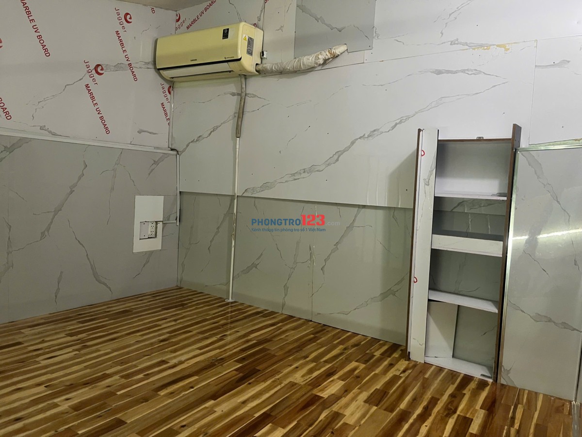 Phòng trọ 25m2 máy lạnh gần AEMALL, Bến xe miền tây, siêu thoáng an toàn PCCC (còn tin-còn phòng)