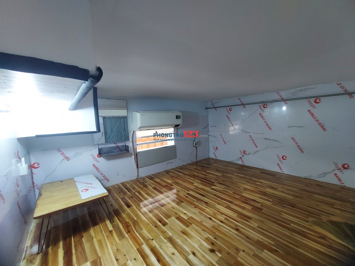Phòng trọ 25m2 máy lạnh gần AEMALL, Bến xe miền tây, siêu thoáng an toàn PCCC (còn tin-còn phòng)