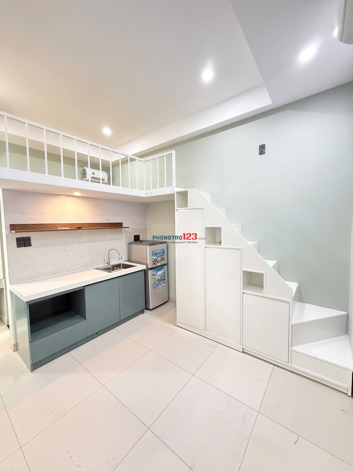 Cho thuê phòng gác/duplex mới nhà thang máy ở Dương Quảng Hàm Gò Vấp gần siêu thị Emart, ĐH Văn Lang
